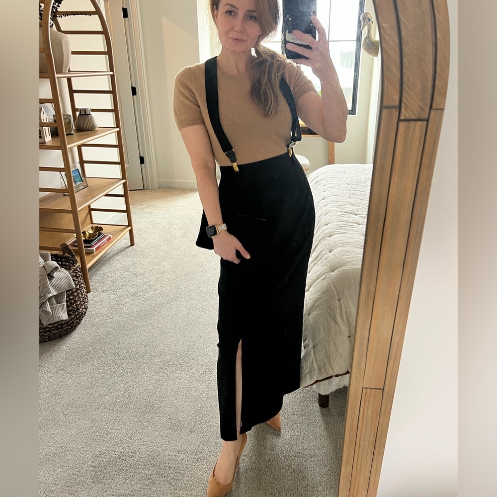 Kate Hill Black high rise Suspender Skirt
